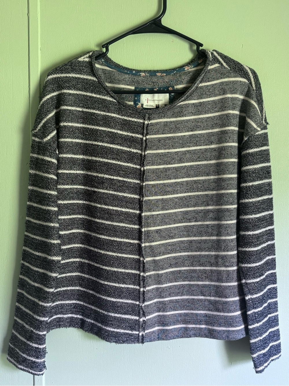 Anthropologie Striped Hooded Pullover – Small